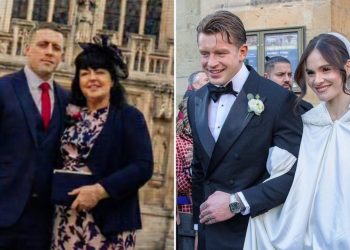 Adam Peaty’s brother shares bizarre photo outside Holly Ramsay’s wedding venue after ‘ban’