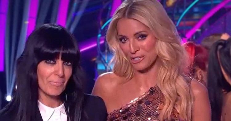 Claudia Winkleman and Tess Daly sob over surprise farewell message in final Strictly show
