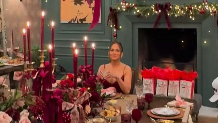Jennifer Lopez gives fans a glimpse into family Christmas at sprawling LA mansion