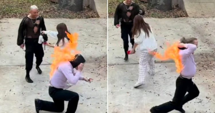 Wrestling star sets brother on fire in ‘marriage proposal gone wrong’