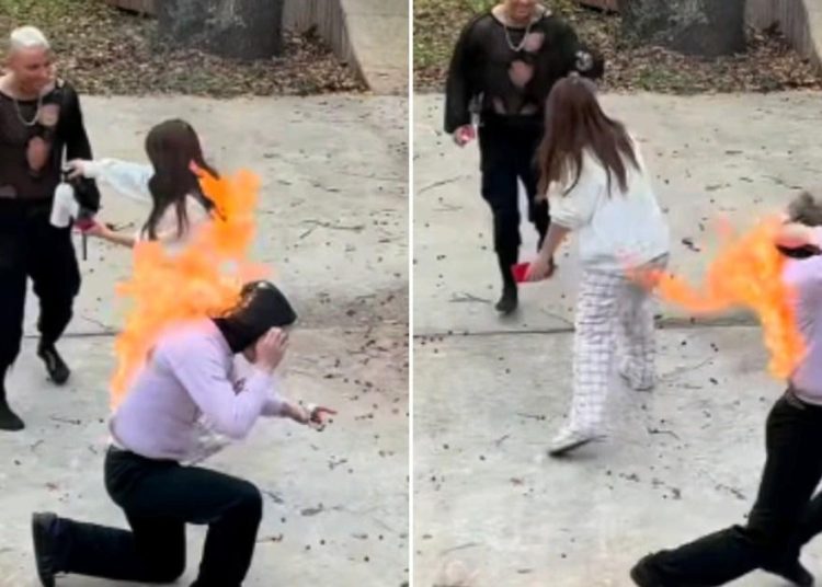 Wrestling star sets brother on fire in ‘marriage proposal gone wrong’