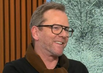 Kiefer Sutherland talks about his comedic shift in new movie “Tinsel Town”