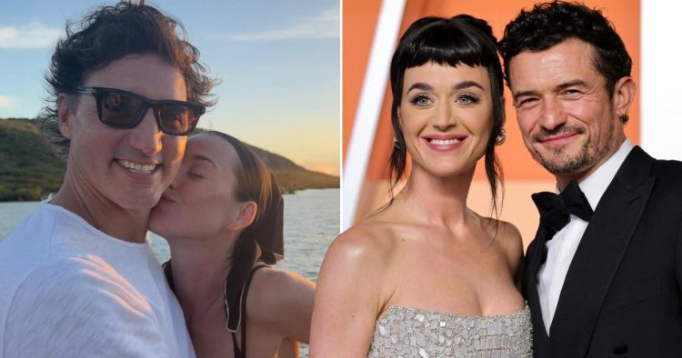 Katy Perry enjoys best of both worlds with ex Orlando Bloom and Justin Trudeau